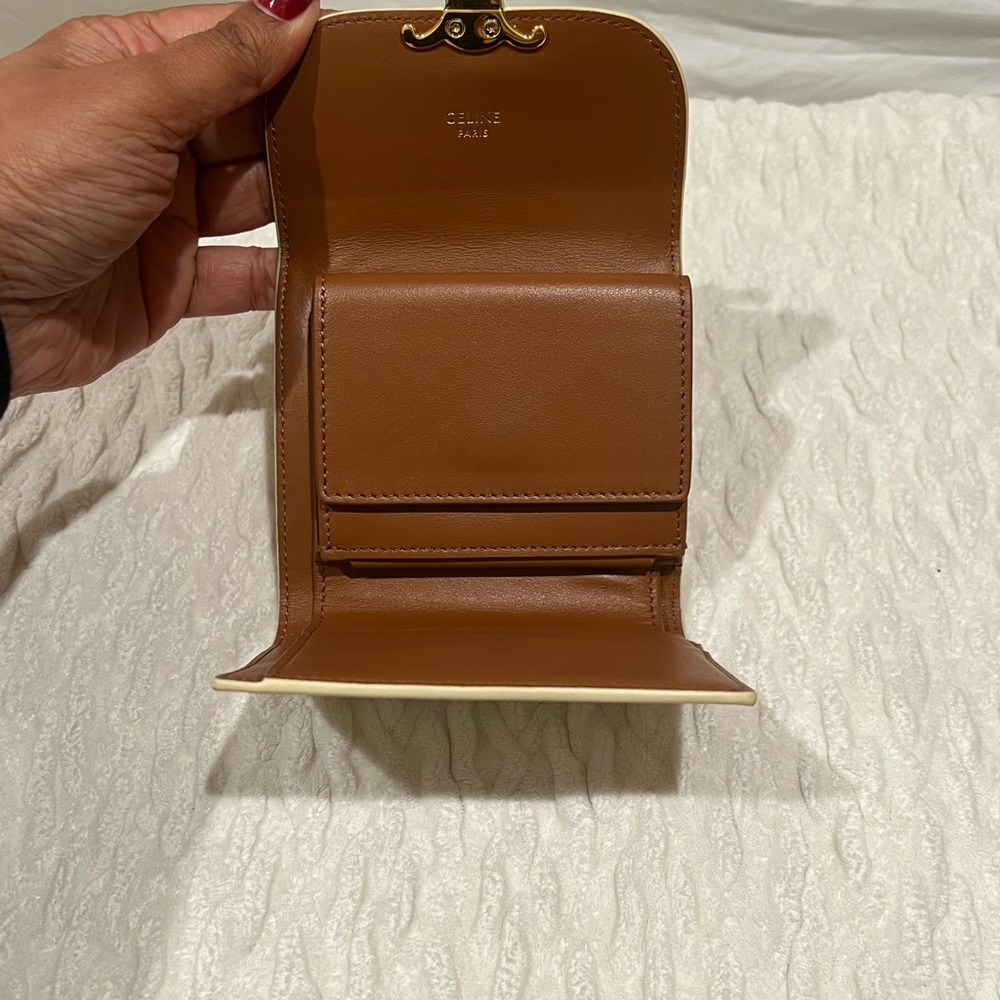 Celine Triomphe Tri-fold wallet - New - Picture 5 of 9